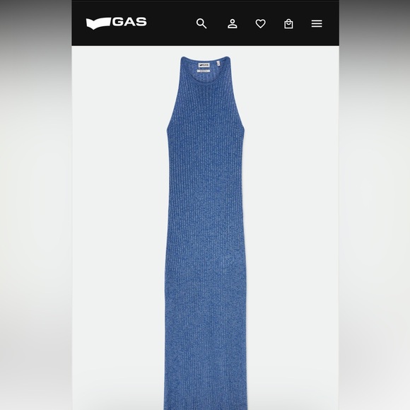 Gas jeans Salanelle midi slit dress xxs - Picture 2 of 8